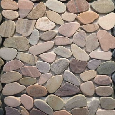 pura mano tallada río mosaico de piedra KSL-DP0070