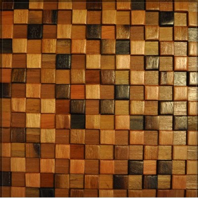 cuadrado hermoso mosaico de baldosas de madera para la pared y el suelo KSL-MC9011