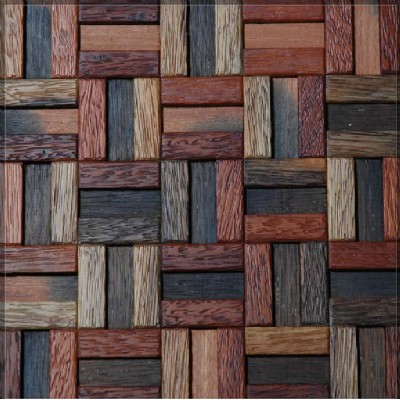 Reddish brown wood mosaic tile KSL-MC9025C