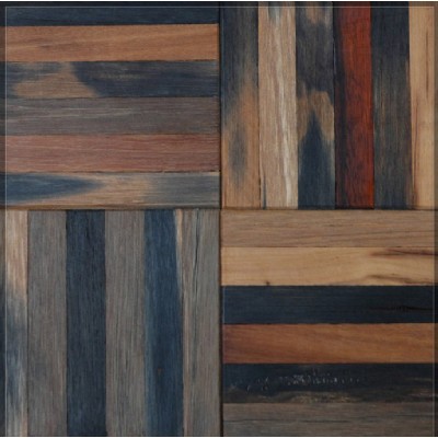 Strip brown wooden mosaic wall and floor tile KSL-MC9051-1