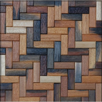 Basket pattern wood mosaic KSL-MC906018C
