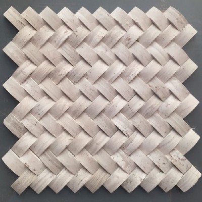 3D Curved Basket Marble Mosaic KSL-151151