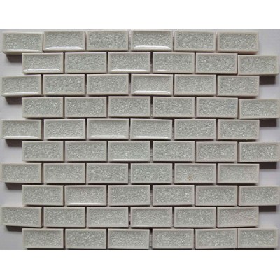 White ceramic mosaic tile KSL-16043