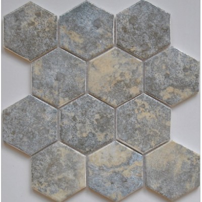 Hexagon ceramic mosaic tile KSL-16020
