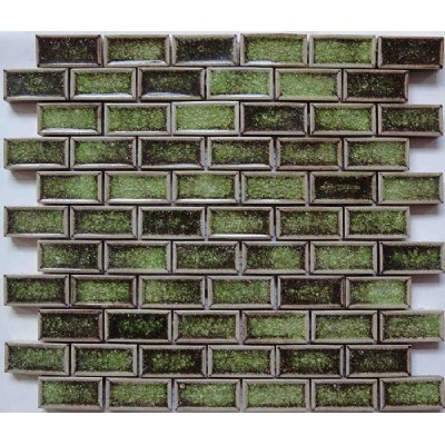 Verde del mosaico del azulejo de cerámica KSL-16053