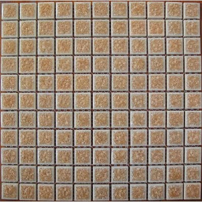 Cerámica de color beige Crackle Mosaic KSL-16059