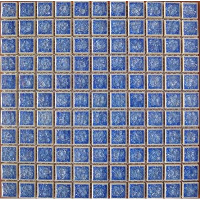 Blue Ceramic Crackle Mosaic KSL-16063