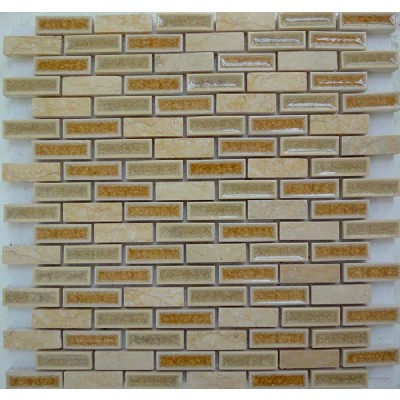 Baldosa cerámica de mosaico de piedra KSL-16066
