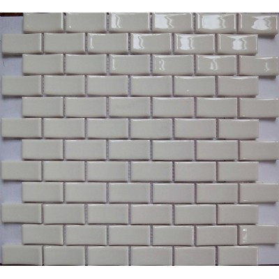 White Arched Ceramic Mosaic  KSL-16069