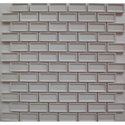 Blanco 23x48 mosaico de cerámica KSL-16070