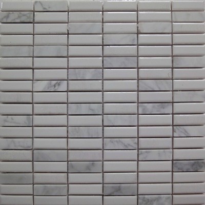 Mármol blanco de cerámica mosaico de la pared KSL-16073