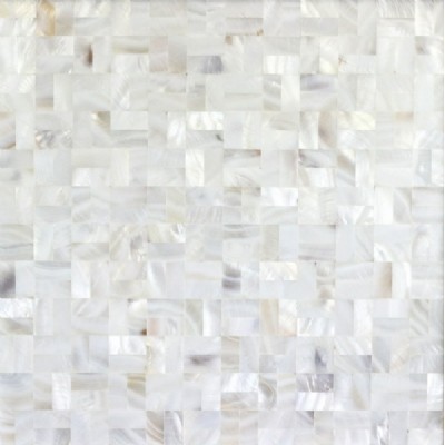 Pure white mother of pearl mosaic KSL-MOP019