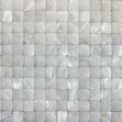 Pure white mother of pearl mosaic  KSL-MOP026
