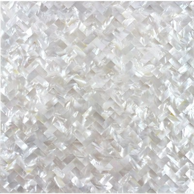 Pure white mother of pearl mosaic  KSL-MOP048