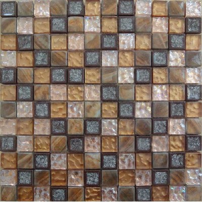 arrugado de cristal mezclar mosaico de cerámica KSL-16104-1