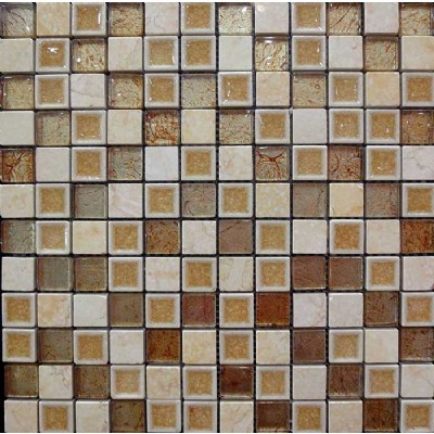 Glass Foil Porcelain Mosaic KSL-16114