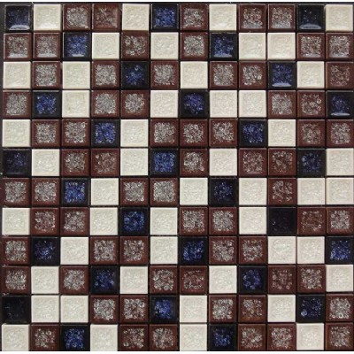 Marron porcelana mosaico KSL-16118