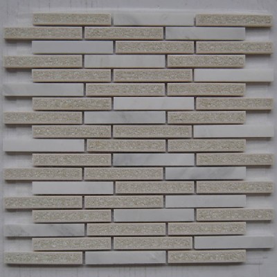 Porcelain White Marble 15x98 Mosaic KSL-151022