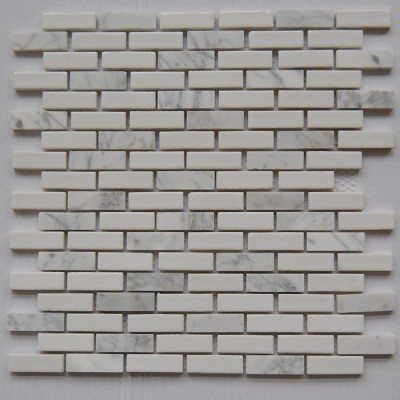 Azulejo de cerámica blanca de 15 x 48 Mosaico KSL-151026