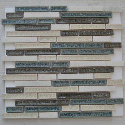 Interlock design ceramic mosaic  KSL-151058