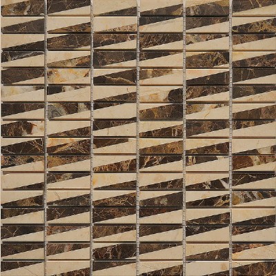 Emperador Dark marble mosaic KSL-MM 3104