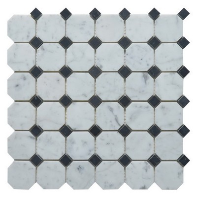 white and black classic mosaic KSL-MM 7301