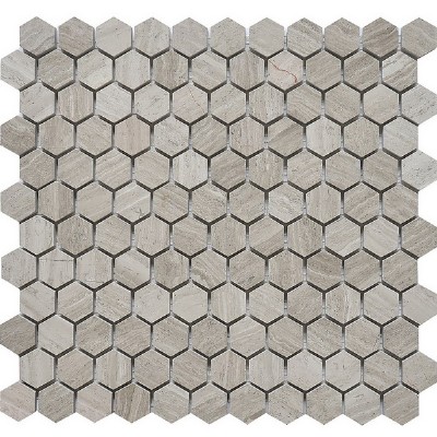 шестиугольник плитка мраморная мозаика KSL-WOMM1HEX