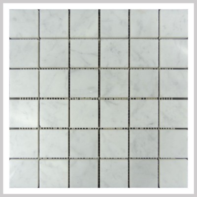cararra white stone mosaic KSL-M1601