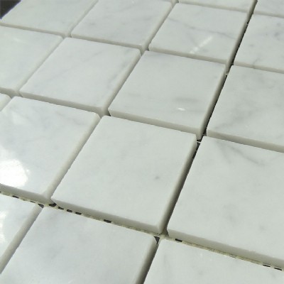Каррара белый камень мозаика KSL-M1601