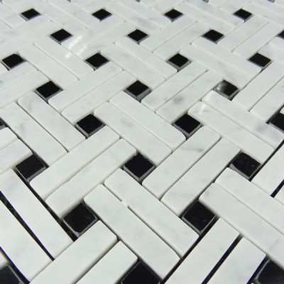 white mosaic tile KSL-M1605