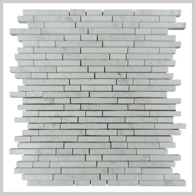 white stone mosaic KSL-M1649