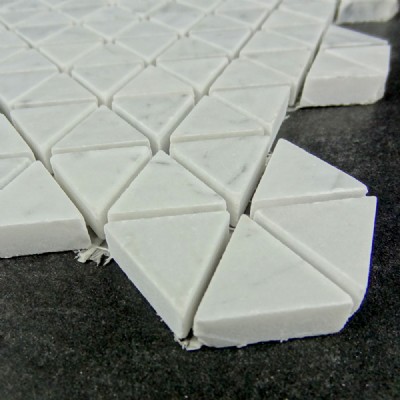 carrara white stone mosaic KSL-M1650