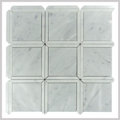 white marble mosaic KSL-M1644