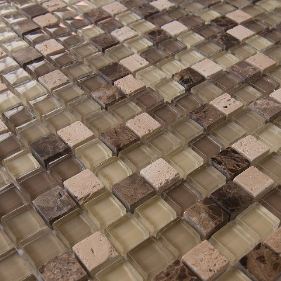 glass mix stone mosaic tileGM2201