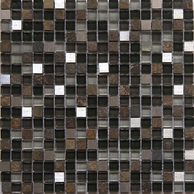 marble mixed glass metal mosaic tile GM3201