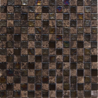 piedra de cristal azulejo de la pared de mosaicoGM6204