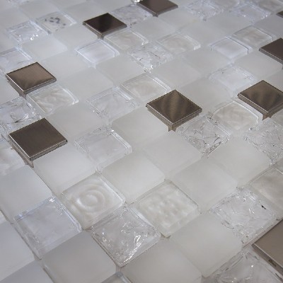 glass mixed metal mosaic tile GM8301