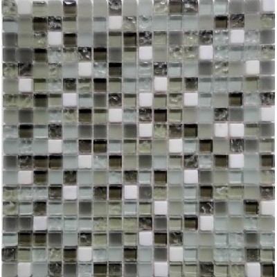 Newest design marble mixed glass mosaic KSL-16340