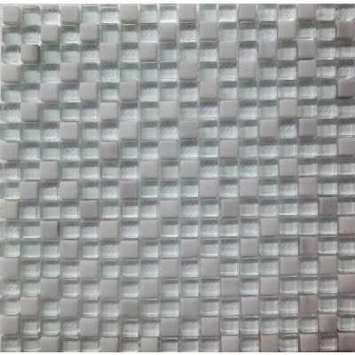 crystal glass mix marble mosaic KSL-16345