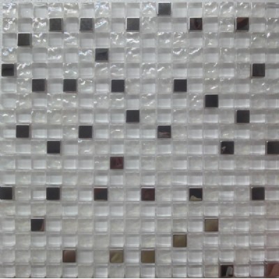 glass mixed metal mosaic tile  KSL-16346