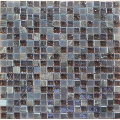 Newest design marble mixed glass mosaic KSL-16372