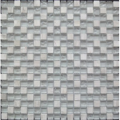 Vall de baldosas de mármol mosaik mezcla de cristalKSL-16374