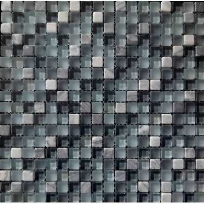 glass mix stone mosaic tileKSL-16381