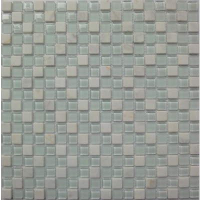 mosaico de vidrio blanco mixtaKSL-16402