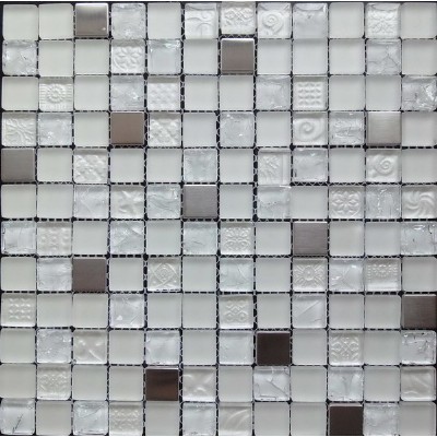 mosaico de vidrio de mezcla de metalesKSL-16417