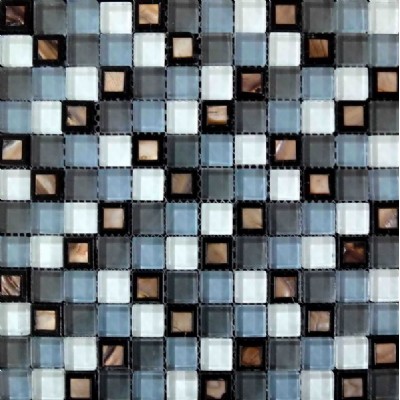 mezcla de baldosas de vidrio mosaico de la cáscaraKSL-16450