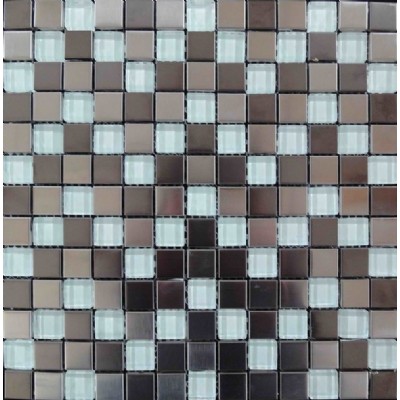 mezcla de baldosas de vidrio mosaico del metalKSL-16452
