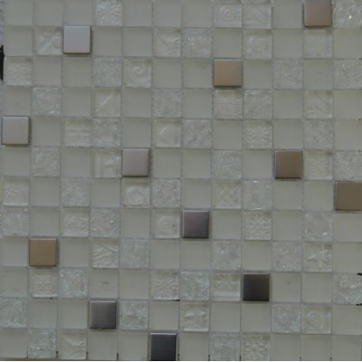 mosaico de vidrio mezcla de metalKSL-151127