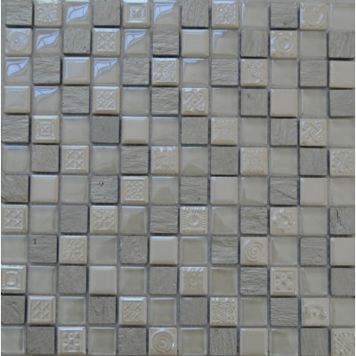 glass mix marble ceramic mosaic KSL-151130