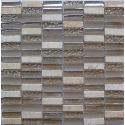 glass stone strip mosaicKSL-16471